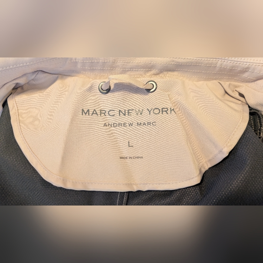 Andrew Marc New York Women's Soft Shell Hooded Trench Coat Size Large Thistle - Picture 16 of 16